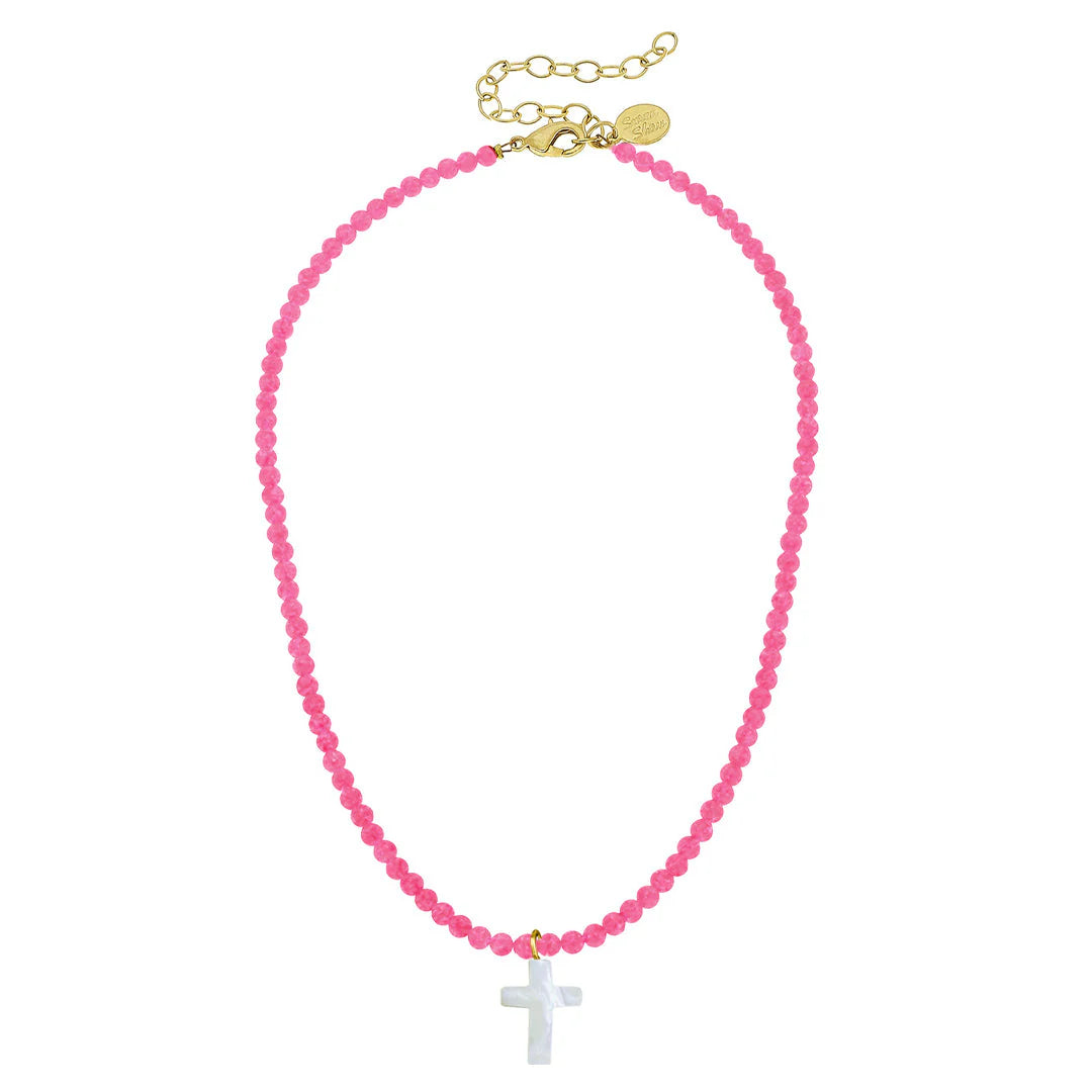 Susan Shaw | Alys Pearl Cross Necklace