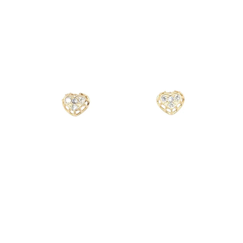 Coastal Grit | CK Diamond Heart Earring