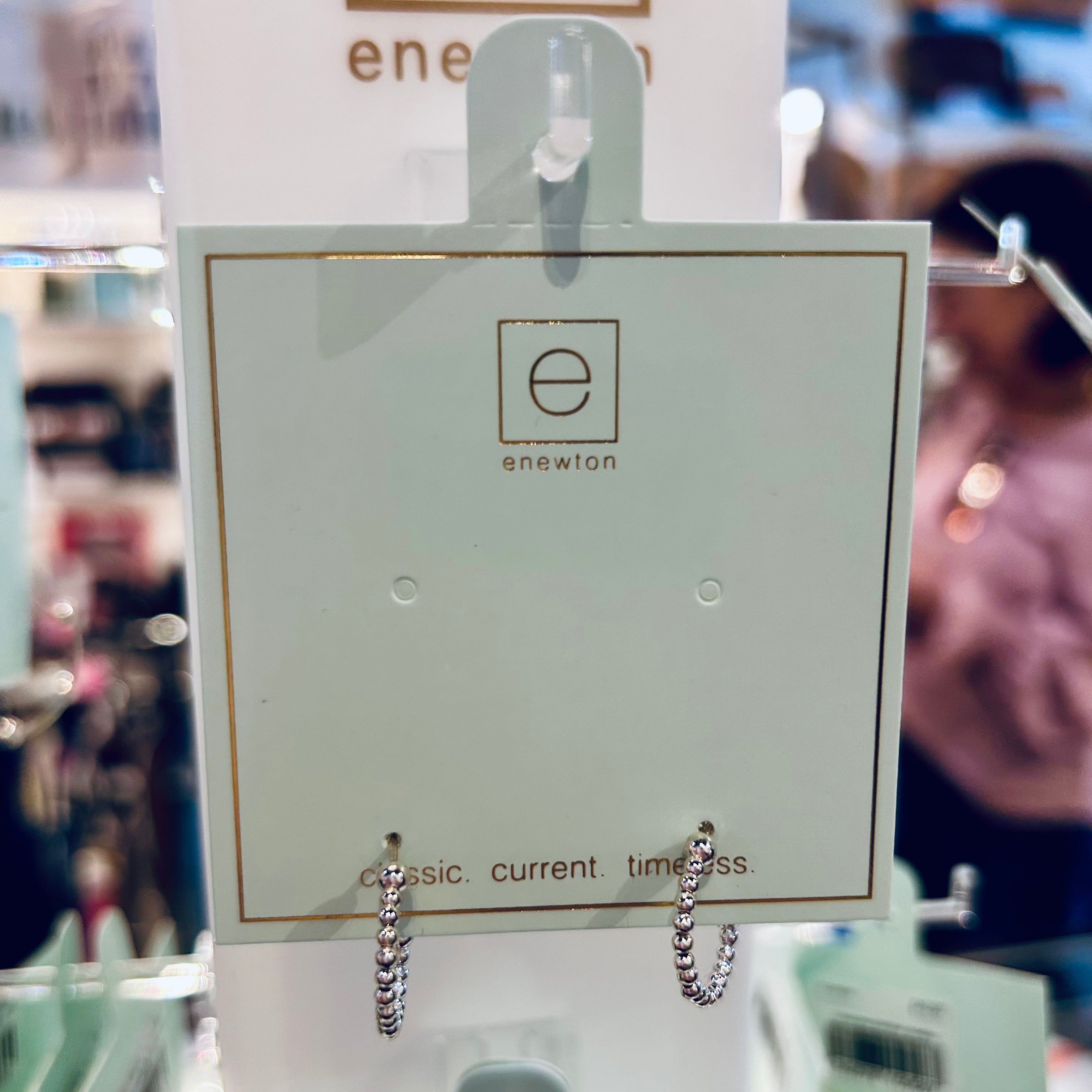 eNewton | Beaded Classic 1" Hoop - 2mm Sterling