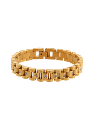 HJANE Jewels | Pave Wristwatch Chain Bracelet