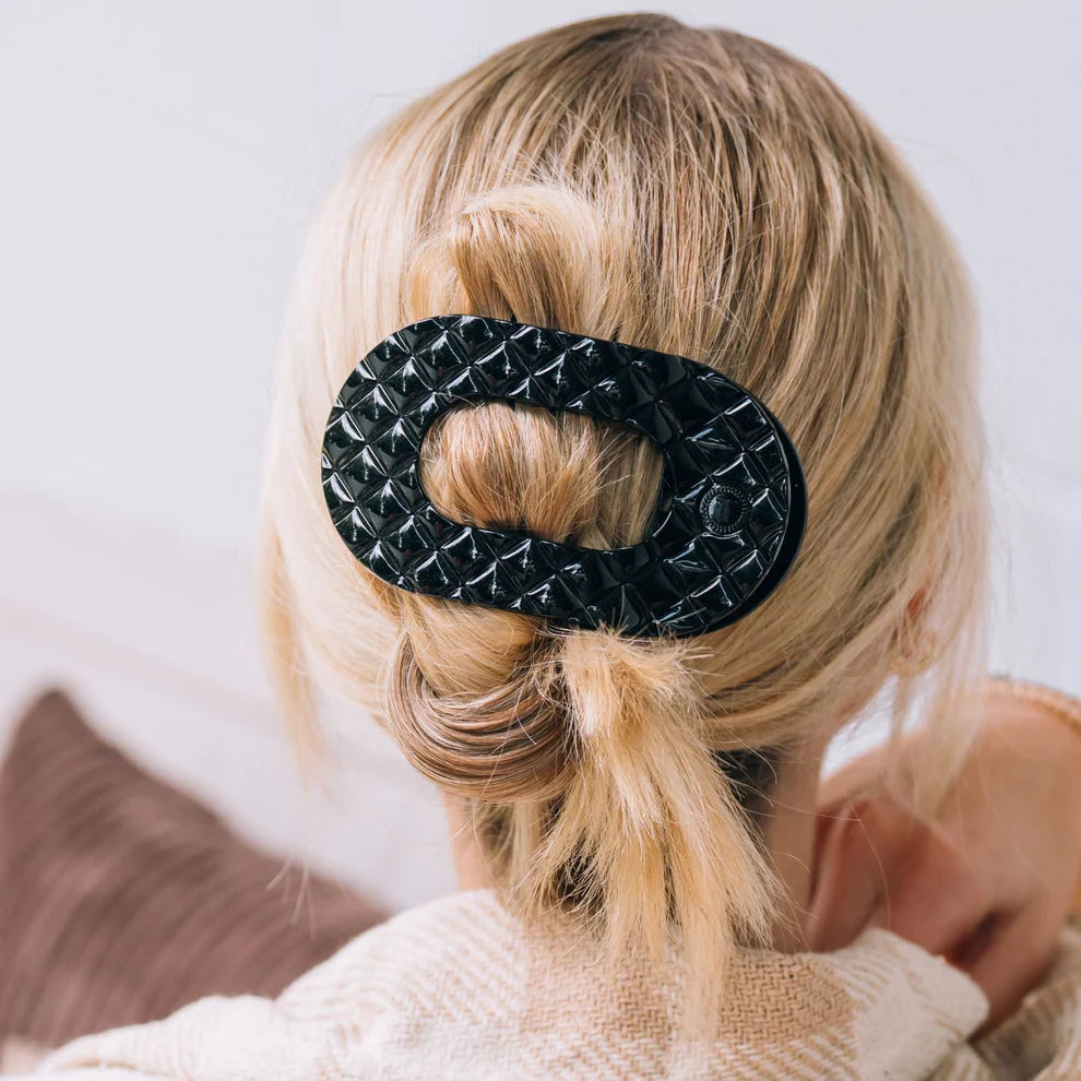 Teleties Large Flat Round Hair Clip