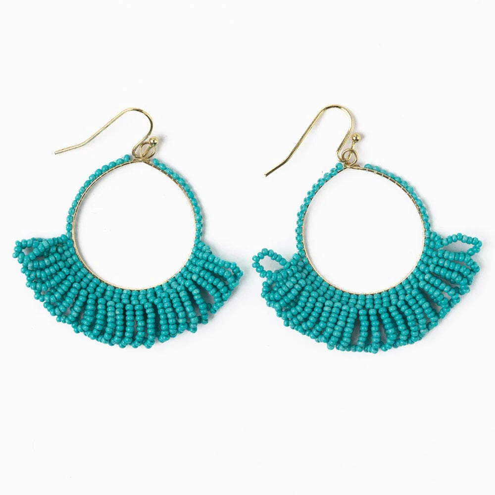 INK + ALLOY | Kendra Fringe Hoop Seed Bead Earrings