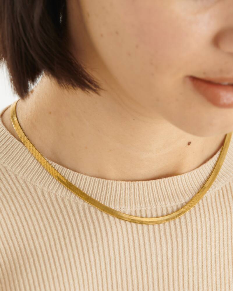 Ciana Waterproof Gold Snake Chain Necklace