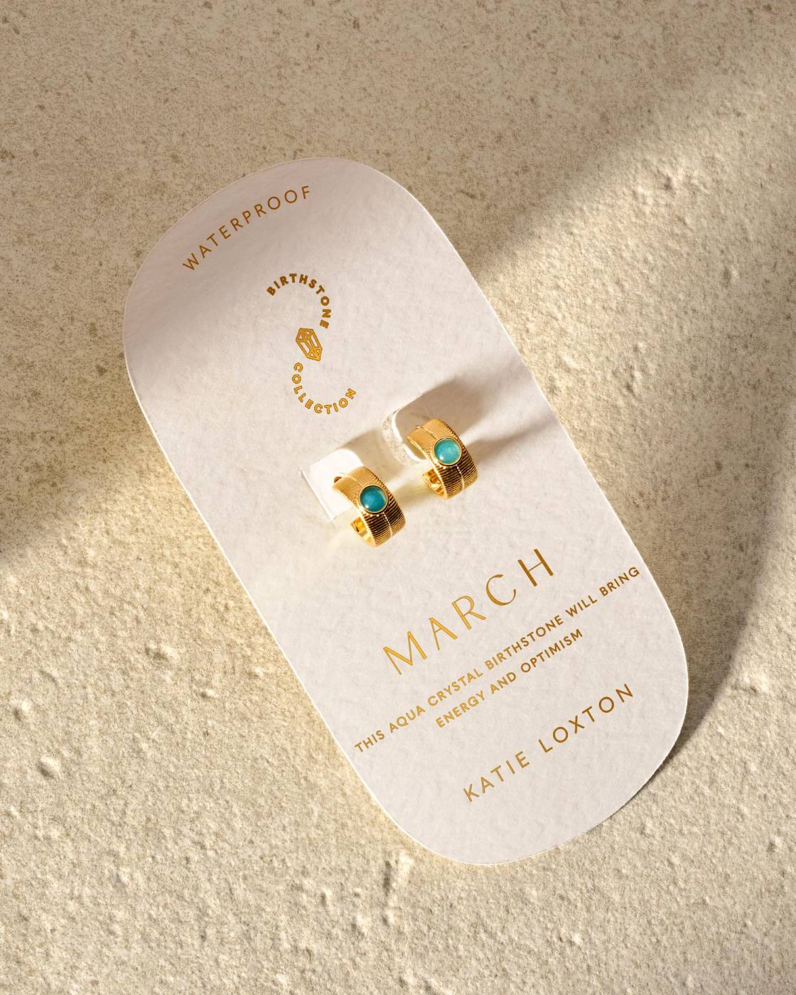 Birthstone Hoop Earrings