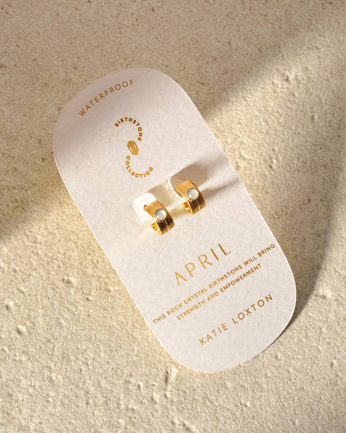Birthstone Hoop Earrings