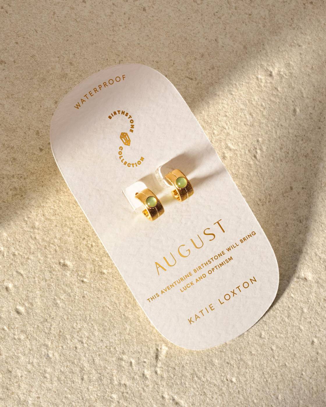Birthstone Hoop Earrings
