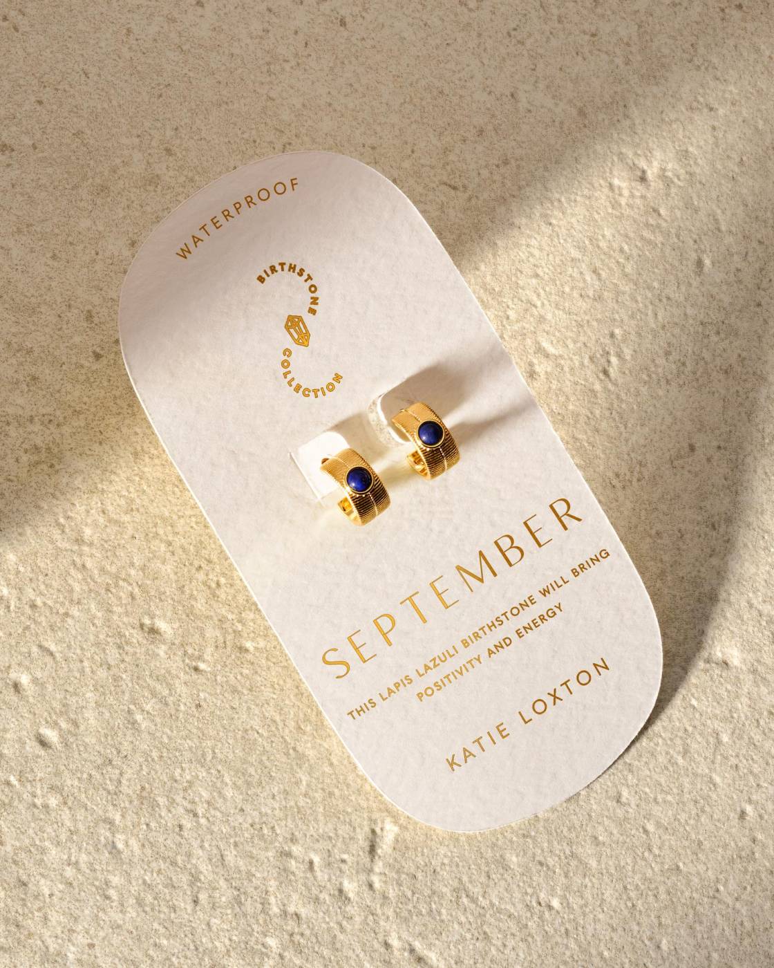 Birthstone Hoop Earrings