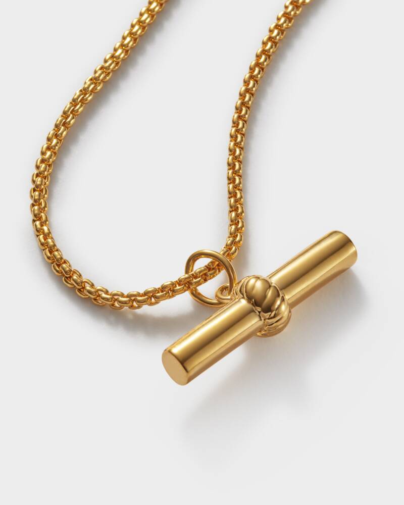 Themis Waterproof Gold T-Bar Bracelet