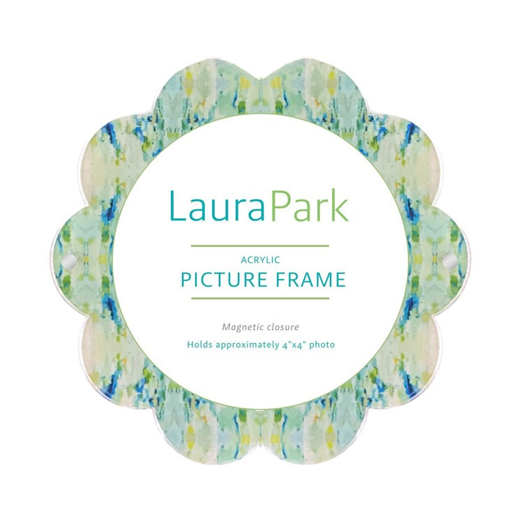 4x4 Round Wintergreen Acrylic Picture Frame