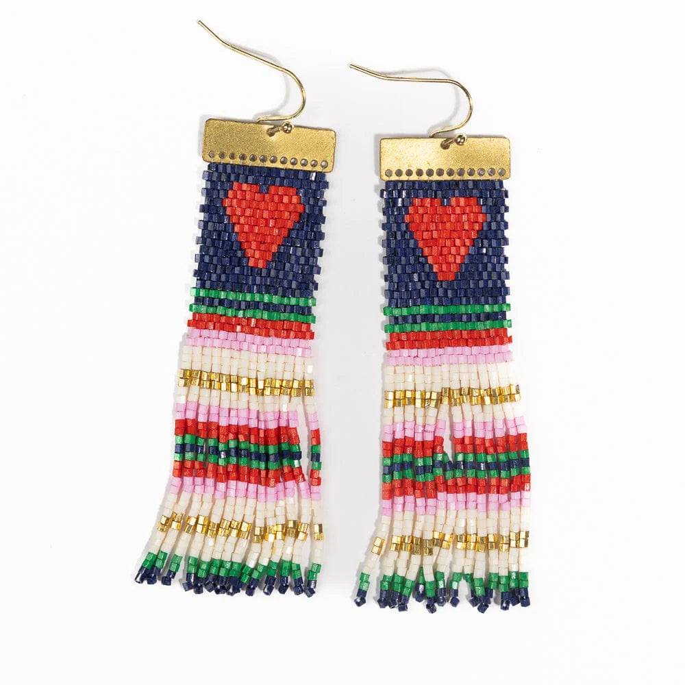 INK + ALLOY | Lauren Heart Beaded Earring