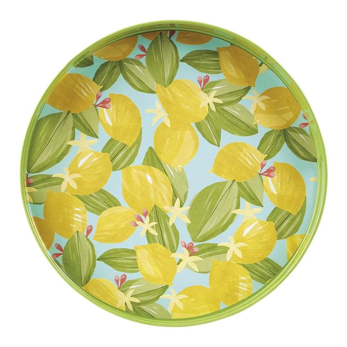 ROCKFLOWERPAPER | Lemon Blossoms 15" Round Tray
