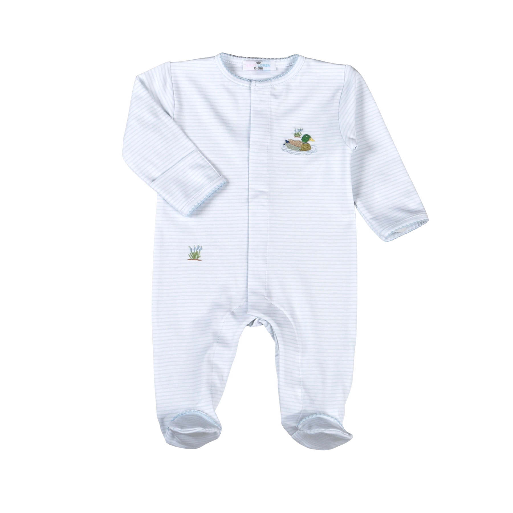Baby Loren | Blue Mallard Duck Footie