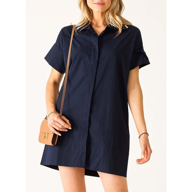 MERSEA | Wide Hem Shirt Dress - Maritime Navy