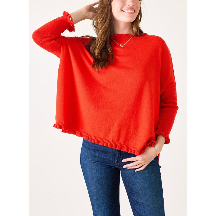 MERSEA | Catalina Cotton Ruffle Sweater