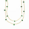 Ink + Alloy | Portia Gold Necklace w/ teardrop Glass Beads