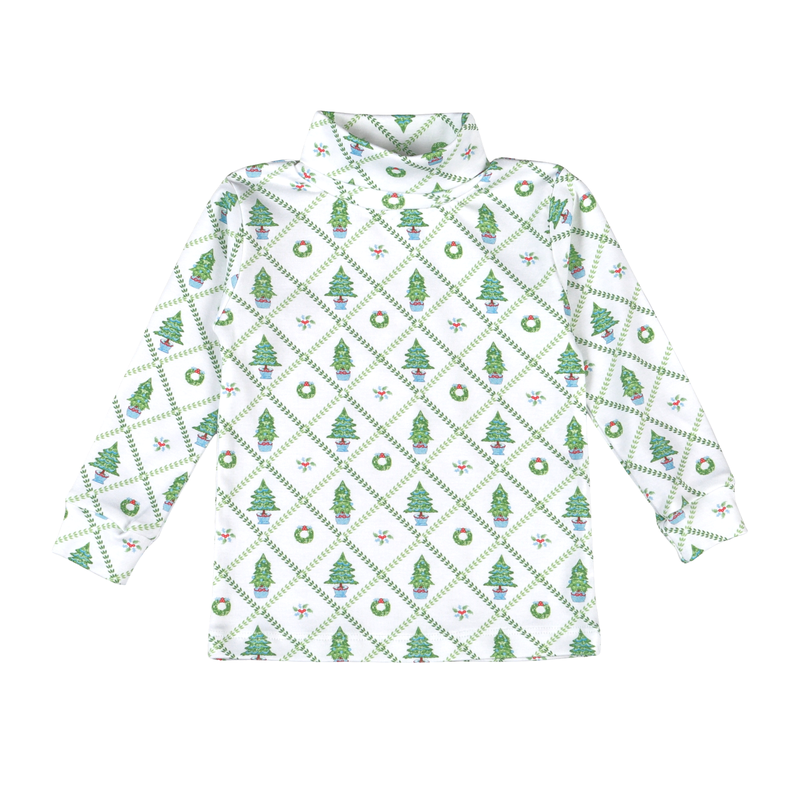 Blue Nutcracker Pima Turtleneck