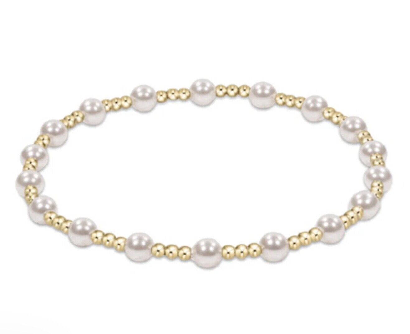 Classic Sincerity 4mm Bead Bracelet - Pearl