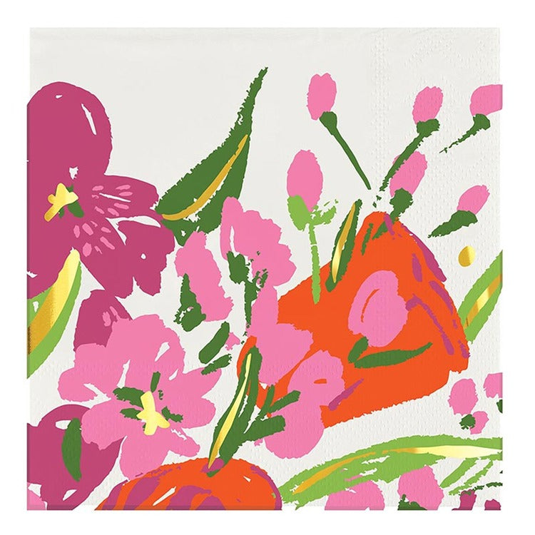 Cocktail Napkin - Flowers