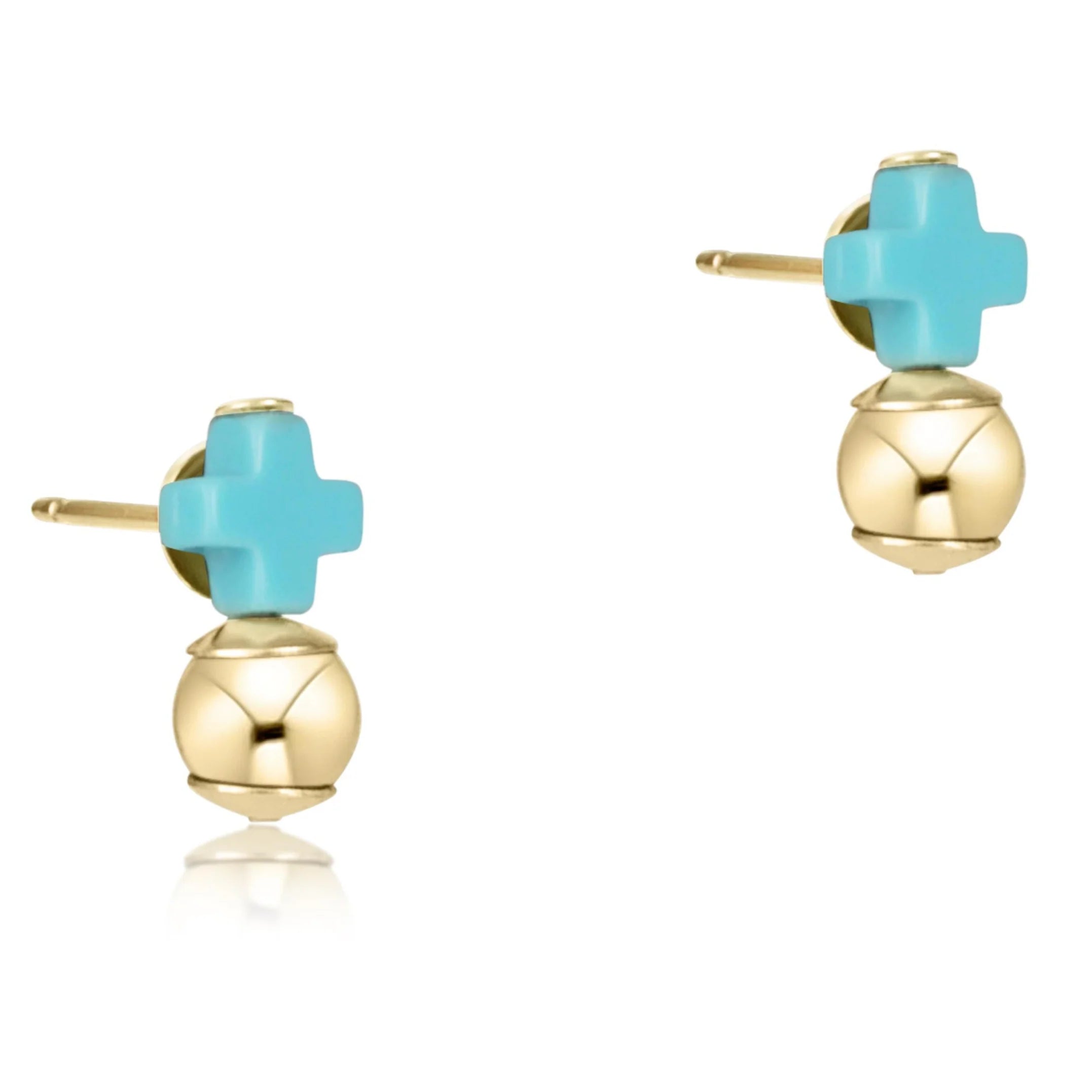 eNewton | Signature Cross Gold Stud
