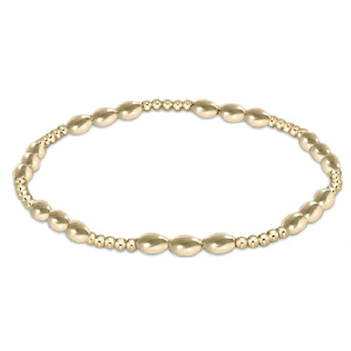 eNewton extends | Harmony Joy Pattern 2mm Gold Bead Bracelet