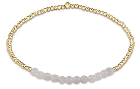 eNewton | Gemstone Gold Bliss 2mm Bead Bracelets