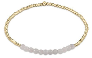 eNewton | Gemstone Gold Bliss 2mm Bead Bracelets