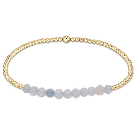 eNewton | Gemstone Gold Bliss 2mm Bead Bracelets