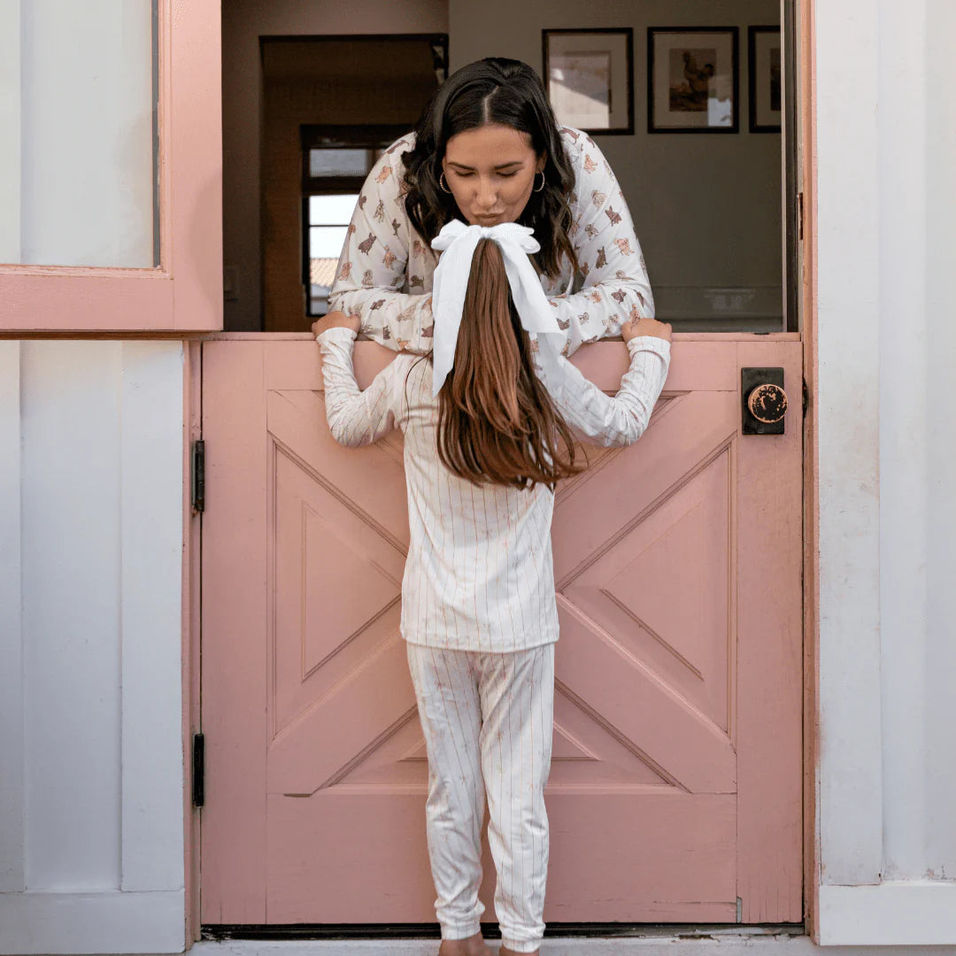 Dear Perli | Darling Bows Toddler Pajama Set