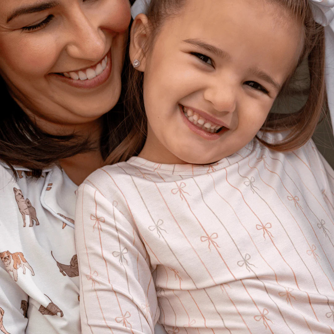 Dear Perli | Darling Bows Toddler Pajama Set