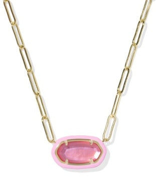 Kendra Scott | Elisa Enamel Frame Paperclip Necklace