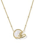 Kendra Scott | Football Helmet Short Gold Pendant Mother of Pearl