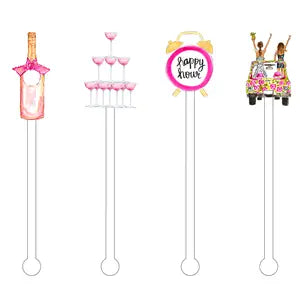 Acrylic Sticks | Summer Cocktail Stir Sticks