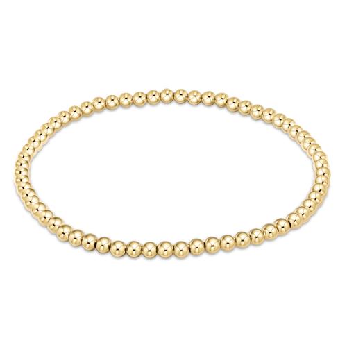 e Newton | Classic Gold 3mm Bead Bracelet
