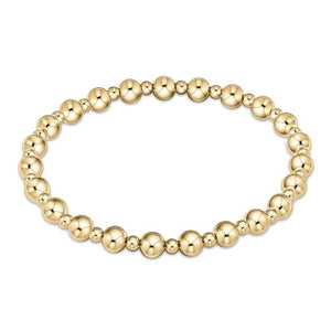 eNewton | Classic Grateful 5mm Gold Bead Bracelet