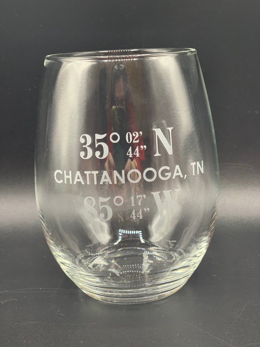 Chattanooga Glasses - Stemless Wine and Double Old Fashion