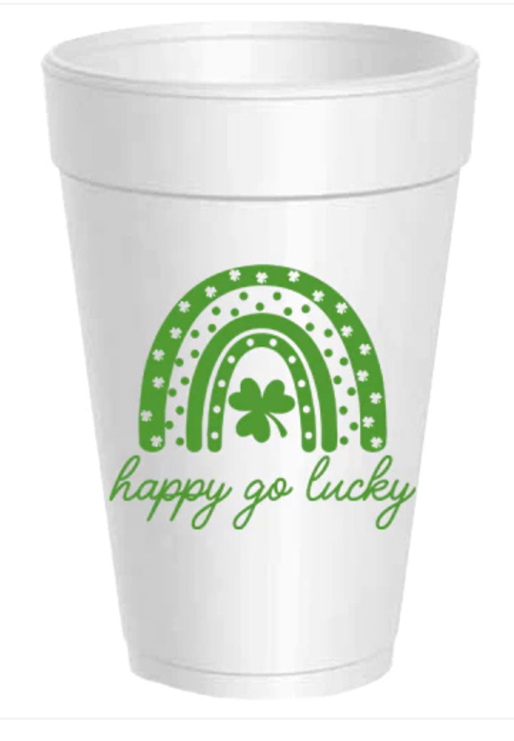 St. Patrick's Styrofoam Cups
