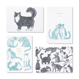 Cat Themed Appreciation & Friendship Notecards