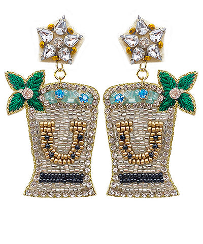 Derby Mint Julep Earrings