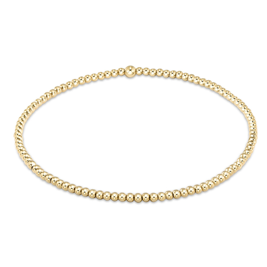 eNewton | Classic Gold 2mm Bead Bracelet