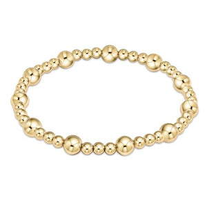 eNewton | Classic Sincerity 6mm Bead Bracelet - Gold