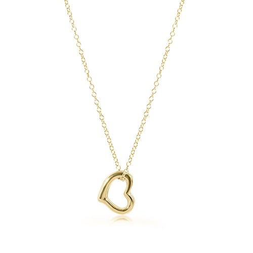 eNewton | 16" Gold Love Charm Necklace