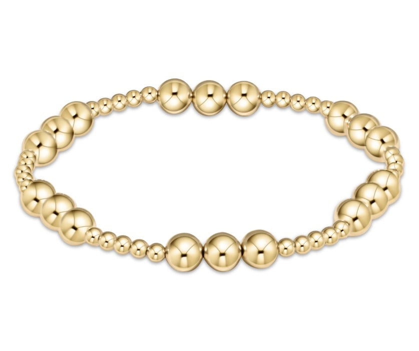 eNewton | Classic Joy 6mm Gold Bead Bracelet