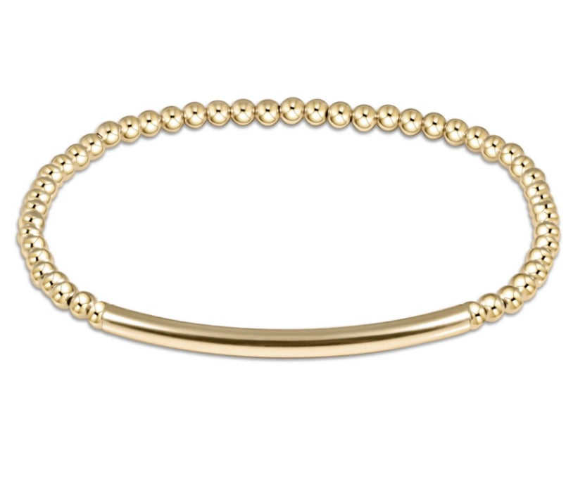 eNewton extends | Bliss Bar Smooth Gold Bracelet