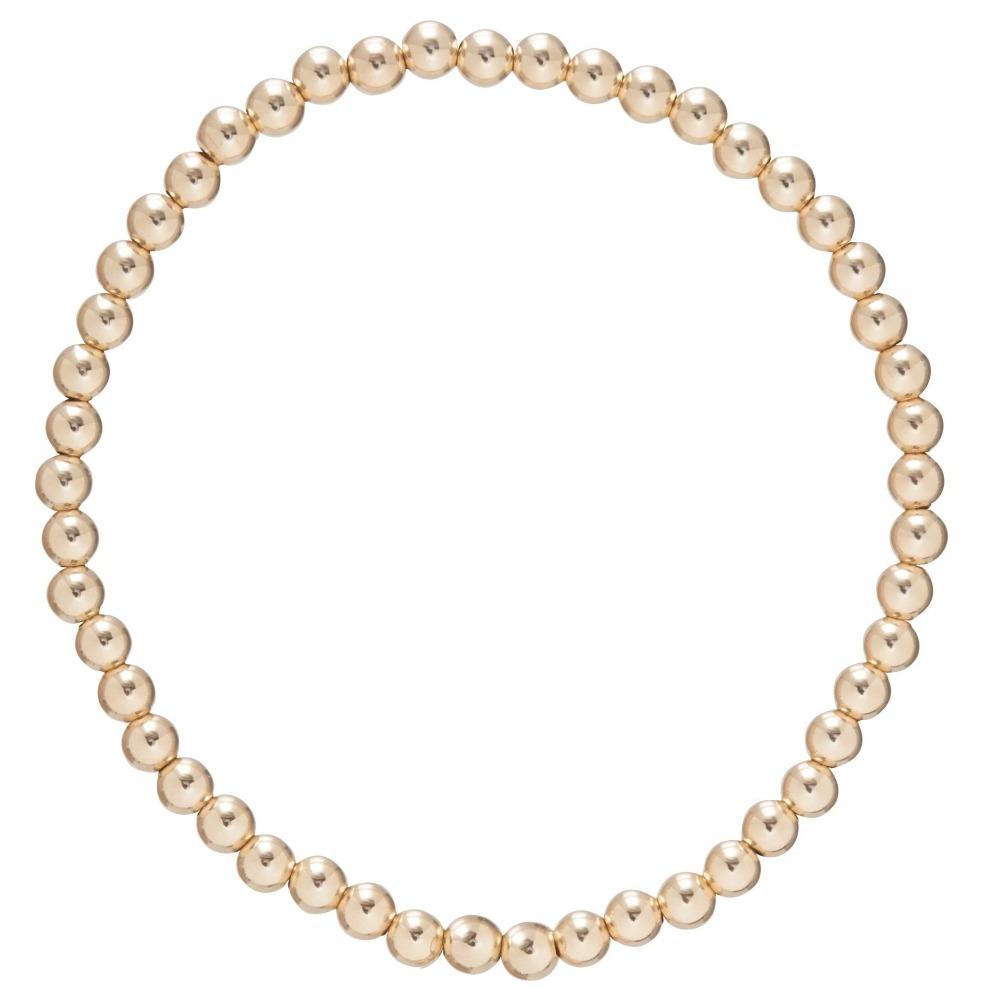 eNewton | Classic Gold 5mm Bead Bracelet