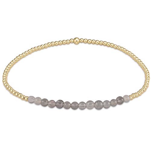 eNewton | Gemstone Gold Bliss 2mm Bead Bracelets