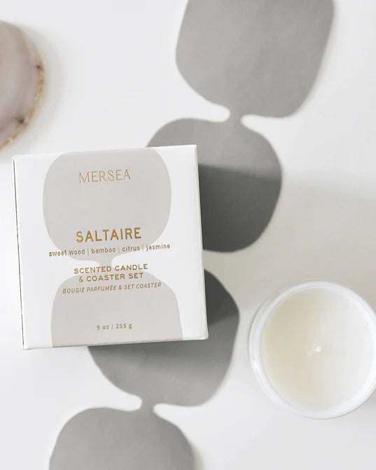 MERSEA | Saltaire Boxed Candle & Coaster