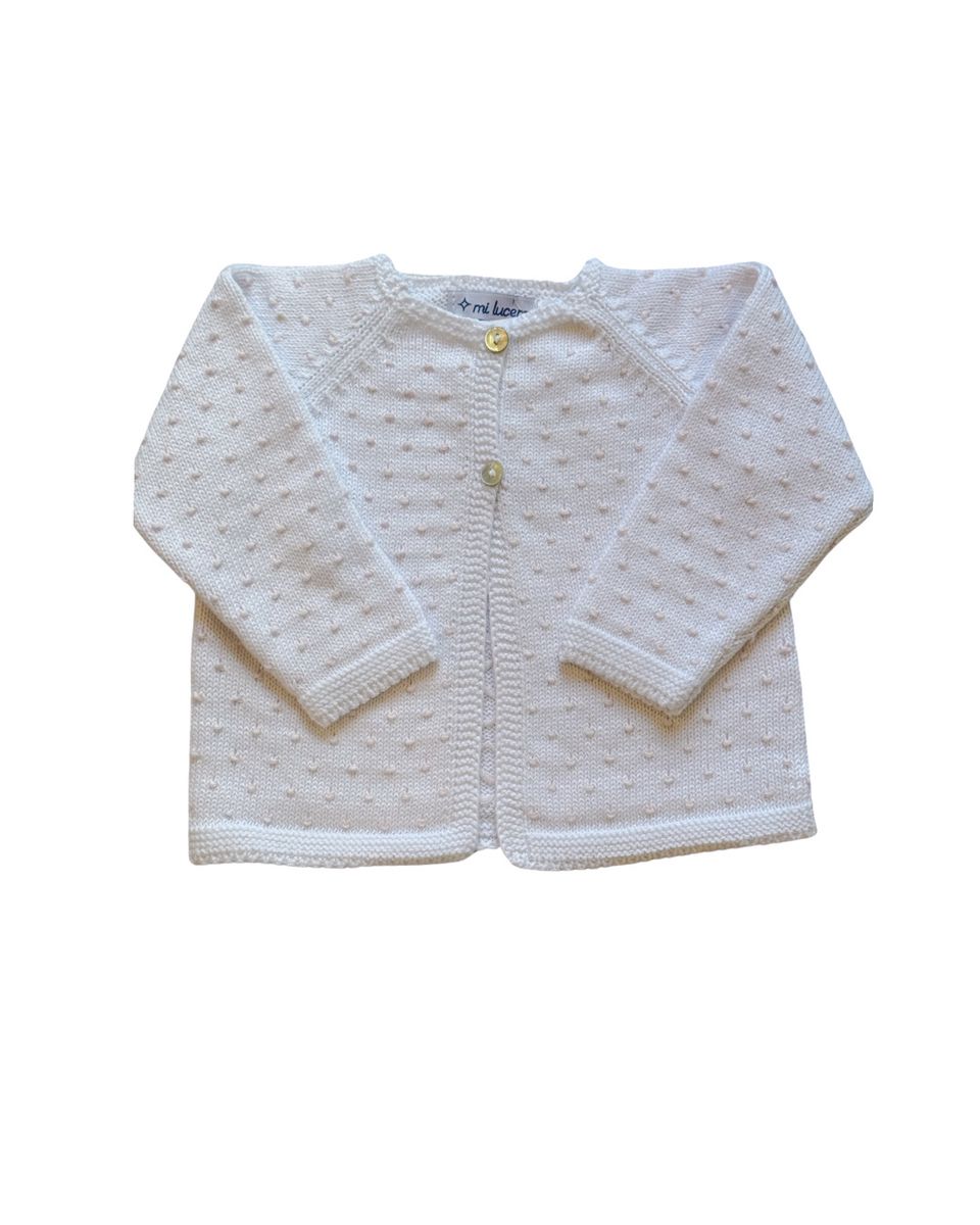 Mi Lucero | Light Pink Dot Cardigan