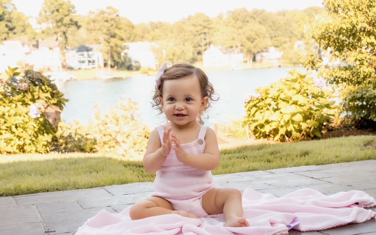 Mi Lucero | Light Pink Dot Sunsuit