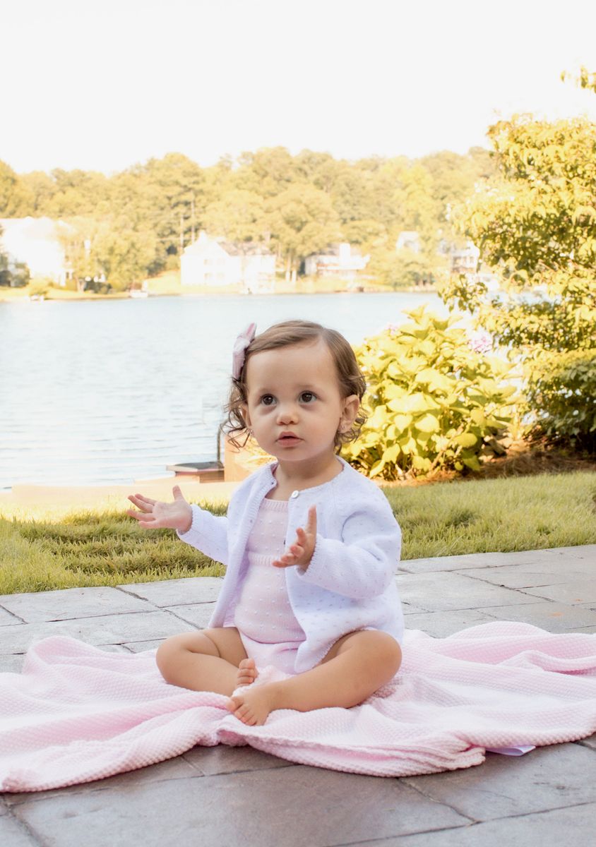 Mi Lucero | Light Pink Dot Sunsuit