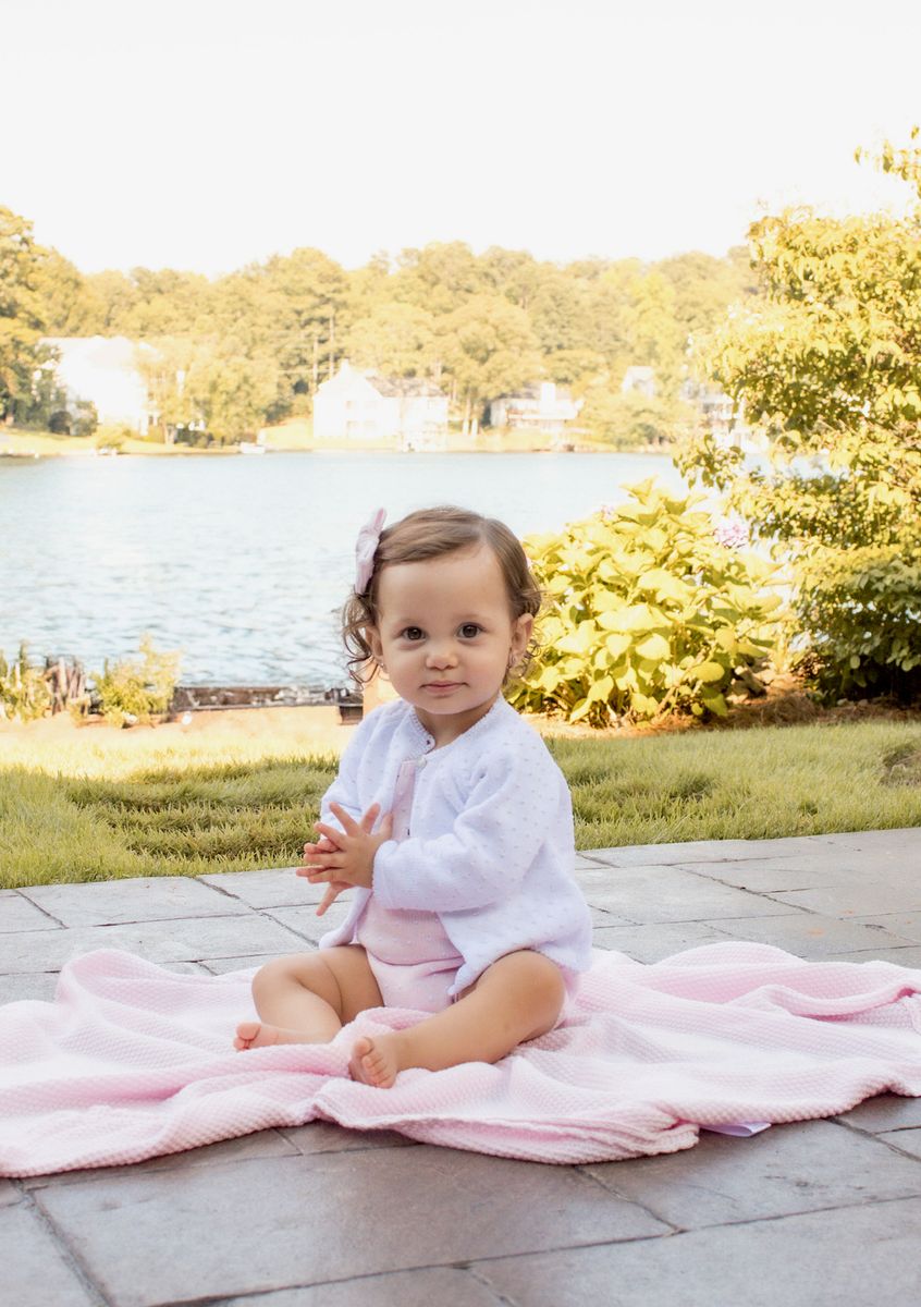 Mi Lucero | Light Pink Dot Cardigan